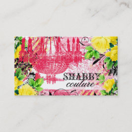 GCのぼろぼろの黄色のバラ園のシャンデリア 名刺