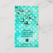 GCのターコイズはスプレーのタンのヴィンテージに点を打ちます 名刺 (裏面)