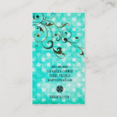 GCのターコイズはスプレーのタンのヴィンテージに点を打ちます 名刺 (裏面)