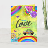 GCのヒッピーの絞り染めの招待 招待状 (正面)