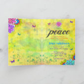 GCのヒッピーの絞り染めの招待 招待状 (内部)