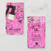 GCのピンクのスプレーのタンのヴィンテージ 名刺 (正面/裏面)