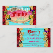 GCのファンキーなぽんこつ自動車の積送品の装飾 名刺 (正面/裏面)