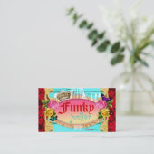 GCのファンキーなぽんこつ自動車の積送品の装飾 名刺 (スタンド正面)