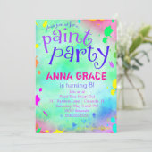 GCのペンキのパーティーの誕生日 招待状 (スタンド正面)