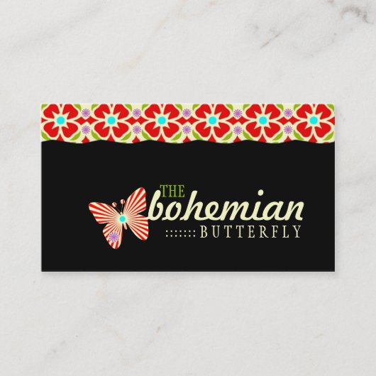 GCのボヘミア人の蝶 名刺 (正面)
