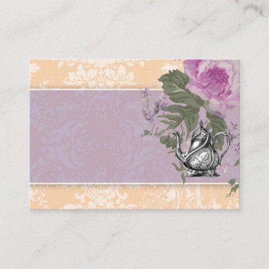 GCのヴィンテージのお茶会の座席表 プレイスカード (正面)