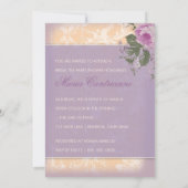 GCのヴィンテージのブライダルシャワーのお茶会 招待状 (裏面)