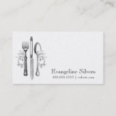 GCのヴィンテージの中国の神の銀器 名刺 (裏面)