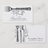 GCのヴィンテージの銀の神の銀器 名刺 (正面/裏面)