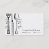 GCのヴィンテージの銀の神の銀器 名刺 (裏面)