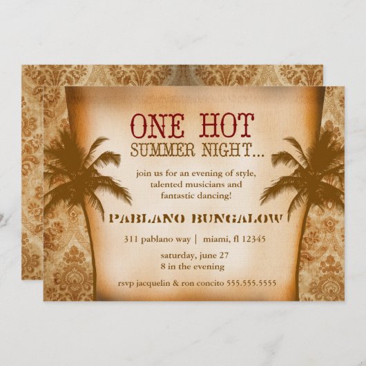 GCの夏の夜 招待状 (正面/裏面)