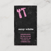 GCの失敗の苦境それピンクのコンクリート 名刺 (裏面)