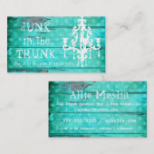 GCの水のヴィンテージの木及びシャンデリア 名刺 (正面/裏面)