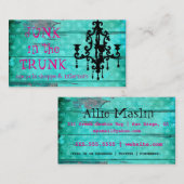 GCの水のヴィンテージ木及びシャンデリア2 名刺 (正面/裏面)