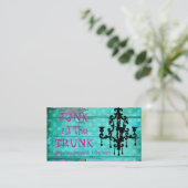 GCの水のヴィンテージ木及びシャンデリア2 名刺 (スタンド正面)