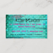 GCの水のヴィンテージ木及びシャンデリア2 名刺 (裏面)