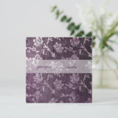 GCの熱烈な紫のフローラヴィンテージ 招待状 (スタンド正面)