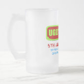 GCの醜いセーターのパーティーのマグの勝者 フロストグラスビールジョッキ (左)