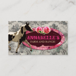 GCの"AnnaBelles"の馬牧場ヴィンテージの灰色 名刺