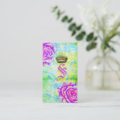 GCのCaliの鮮やかな庭の王冠の紫色の庭の花 名刺 (スタンド正面)