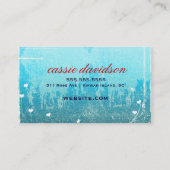 GCはバラのヴィンテージの青緑で崇拝します 名刺 (裏面)