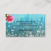 GCはヴィンテージのターコイズの金属金ゴールドを崇拝します 名刺 (裏面)