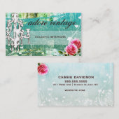 GCは基本ヴィンテージのターコイズを崇拝します 名刺 (正面/裏面)