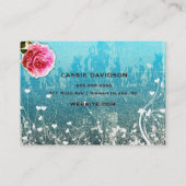 GCは金属ヴィンテージのターコイズの金ゴールドを崇拝します 名刺 (裏面)