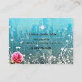 GCは金属ヴィンテージの水晶のターコイズを崇拝します 名刺 (裏面)