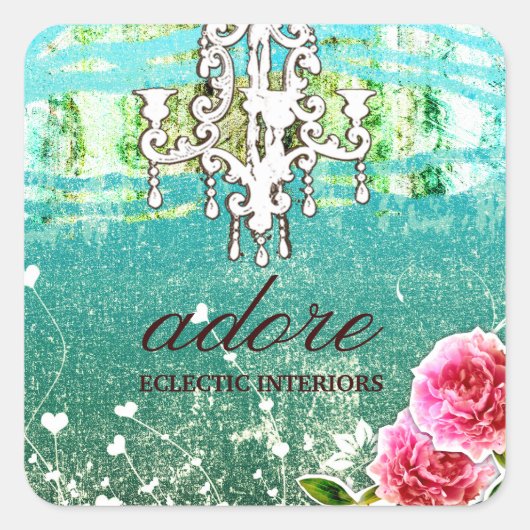 GCアドレヴィンテージブルー スクエアシール (正面)