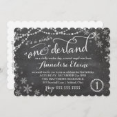 GCウィンターワンダーランド誕生日招待状 招待状 (正面/裏面)