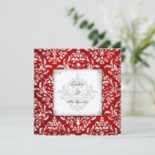 GCエリカヴィンテージダマスクルビーレッド 招待状 (スタンド正面)