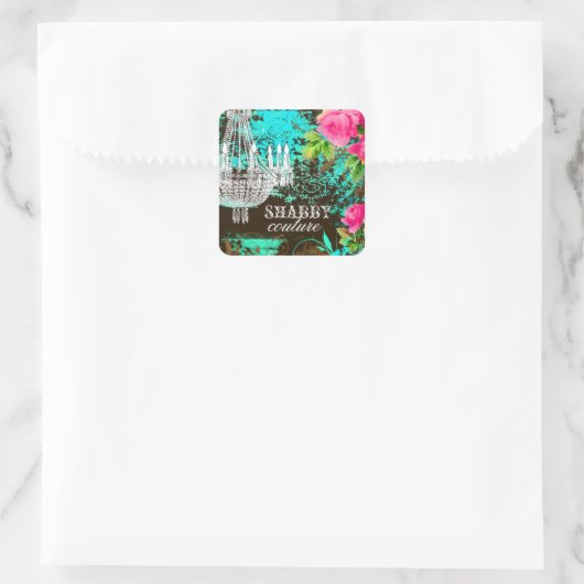 GCシャビーアクアガーデンシャンデリア スクエアシール (バッグ)