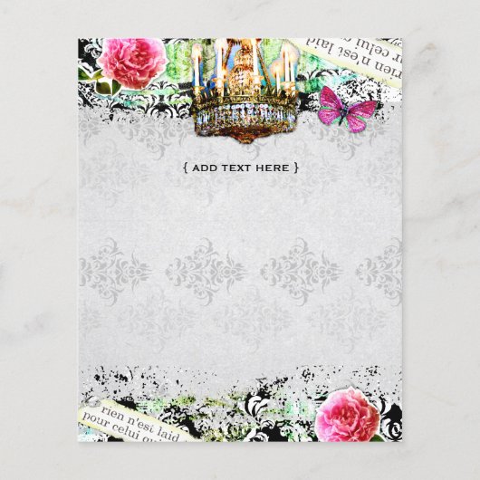 GCシャビーヴィンテージチャームフライヤーブラックダマスク チラシ (裏面)