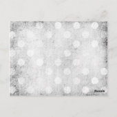 GCシャビーヴィンテージチャームブラックダマスク ポストカード (裏面)