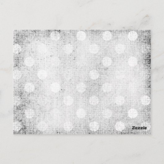 GCシャビーヴィンテージチャームブラックダマスク ポストカード (裏面)