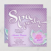 GCスパパーティーロータスパープル 招待状 (正面/裏面)
