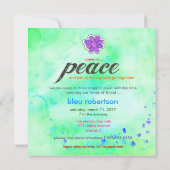 GCヒッピー タイダイ 招待 ブルー 招待状 (裏面)