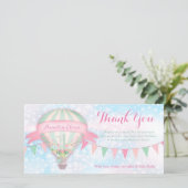 GCホットエアバルーン最初の誕生日ありがとう サンキューカード (スタンド正面)