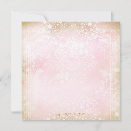 GCマジカルヴィンテージタイニーダンサーバレリーナ 招待状 (裏面)