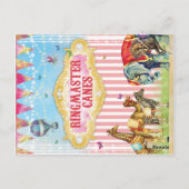 GCヴィンテージサーカスカード ポストカード (裏面)