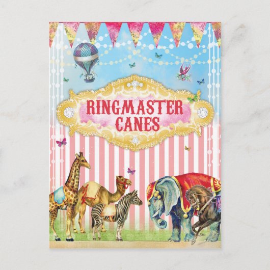 GCヴィンテージサーカスカード ポストカード (正面)