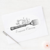 GCヴィンテージシルバーディバイン 楕円形シール (封筒)