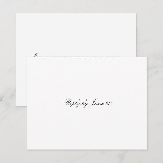 GC平白RSVP 出欠カード (正面/裏面)