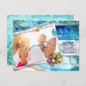 GC日付の保存ファミリ懇親会ヴィンテージビーチv 2 案内ポストカード (正面/裏面)