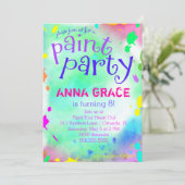 GC絵を描パーティー誕生日 招待状 (スタンド正面)