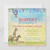 GC魔法サーカスに参加ヴィンテージストライプ少年 招待状 (裏面)