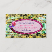 GC | お洒落ヴィンテージチャームピンクビー 名刺 (裏面)
