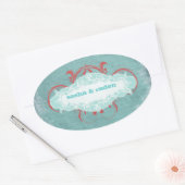 GC | じれじれさせるターコイズレッド「熟成」 楕円形シール (封筒)